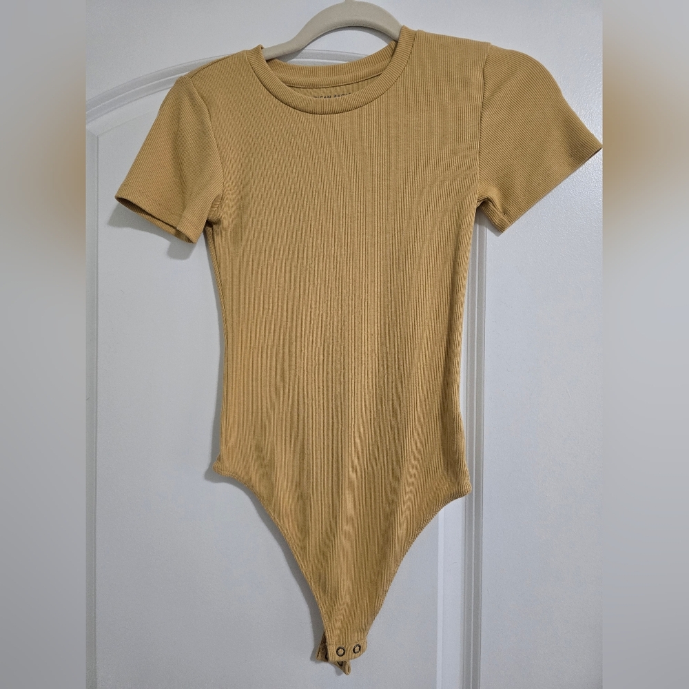 American Eagle Deep Yellow Ribbed One Piece